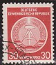 Germany 1954 Coat Of Arms 30 DM Red Scott O11. DDR 1954 O11. Uploaded by susofe